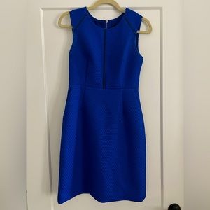 J Crew Blue Workwear Sheath Dress Size 2P